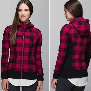 Lululemon Scuba Hoodie,  Buffalo check plaid, sz 6